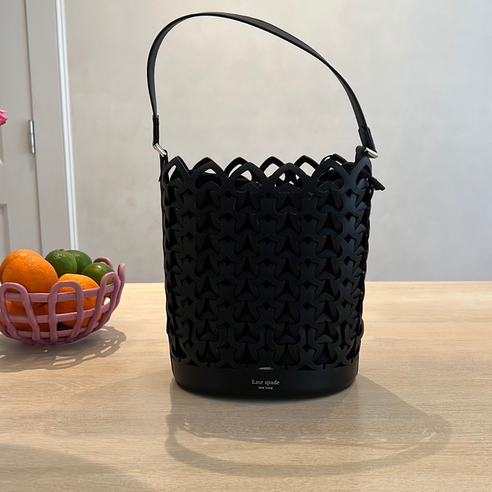 Kate Spade Black Bucket Bag